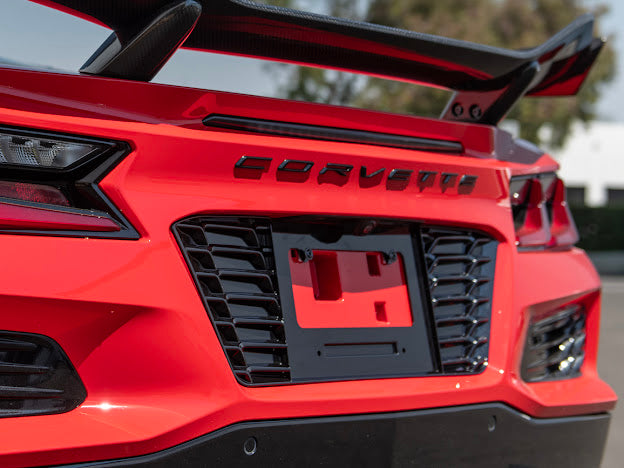 CORVETTE C8 Z06 & E-RAY | LICENSE PLATE BACKING